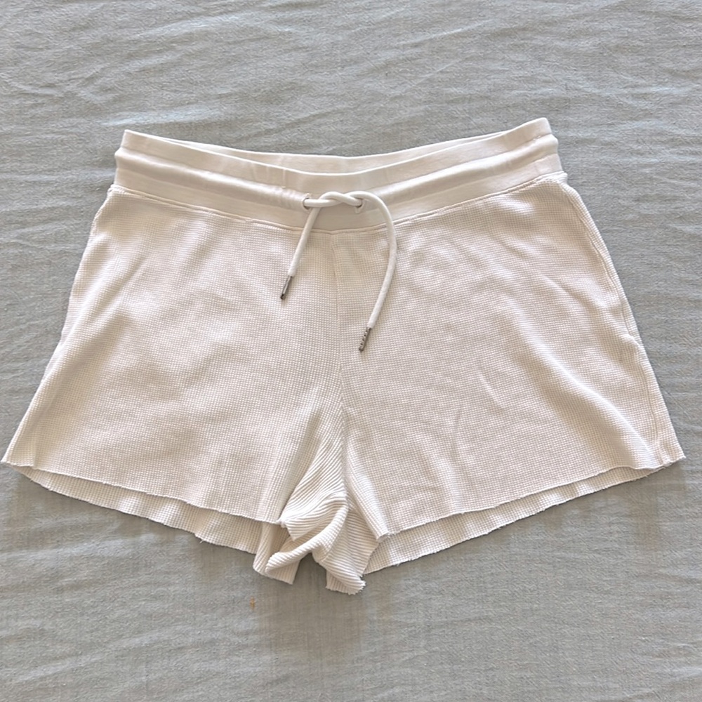Women's White Casual Shorts